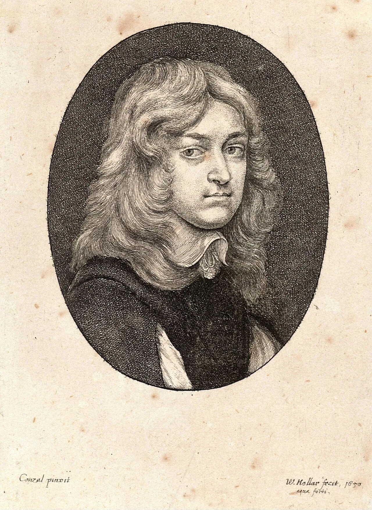 Wenceslaus Hollar, Samuel Morland, gravura · Universidade de Toronto · Domínio público (`File:Wenceslas Hollar - Sir Samuel Morland (.) (State 2).jpg`).
