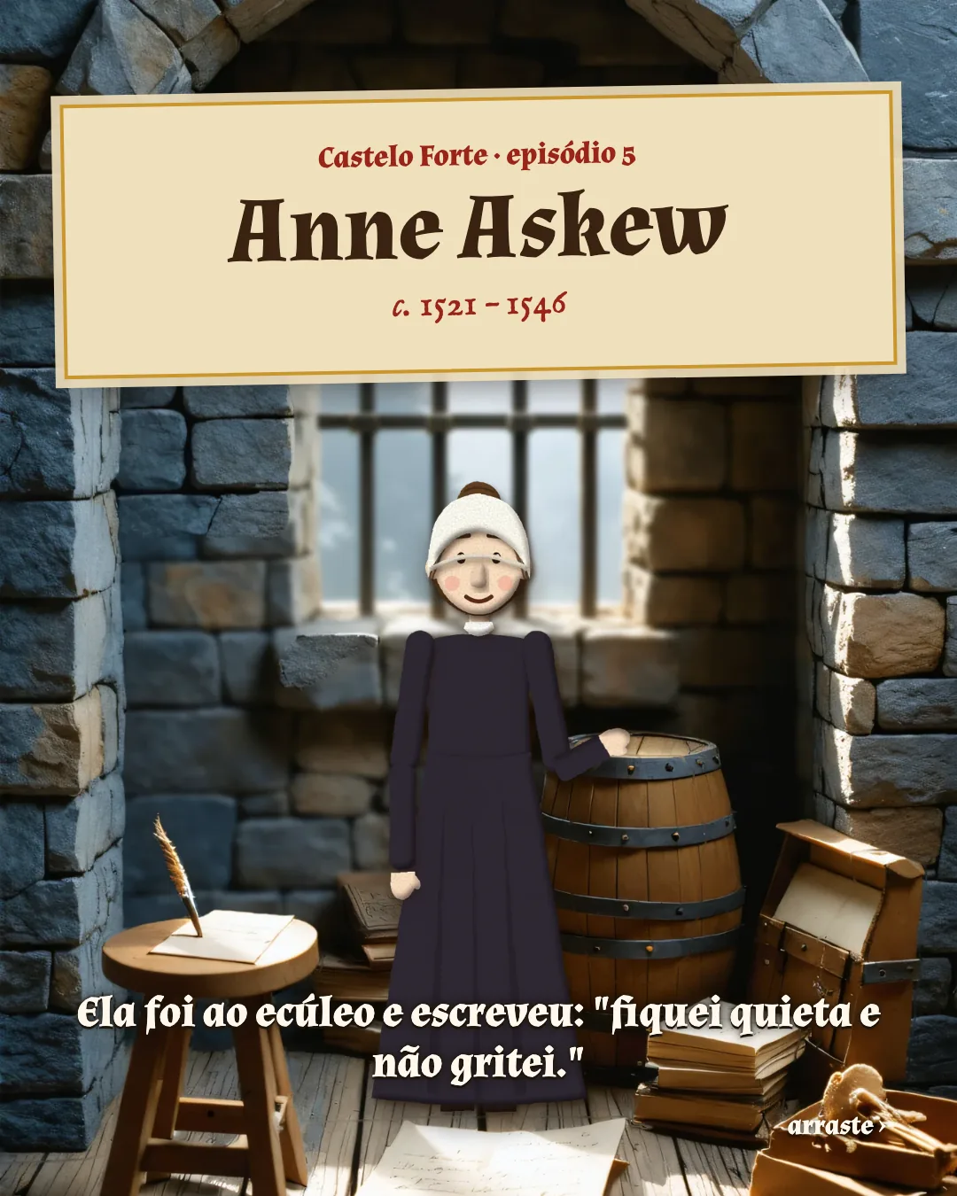 Cartão 1 do resumo de Anne Askew