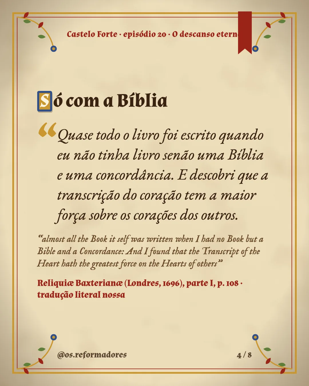 Cartão 4 do resumo de O descanso eterno