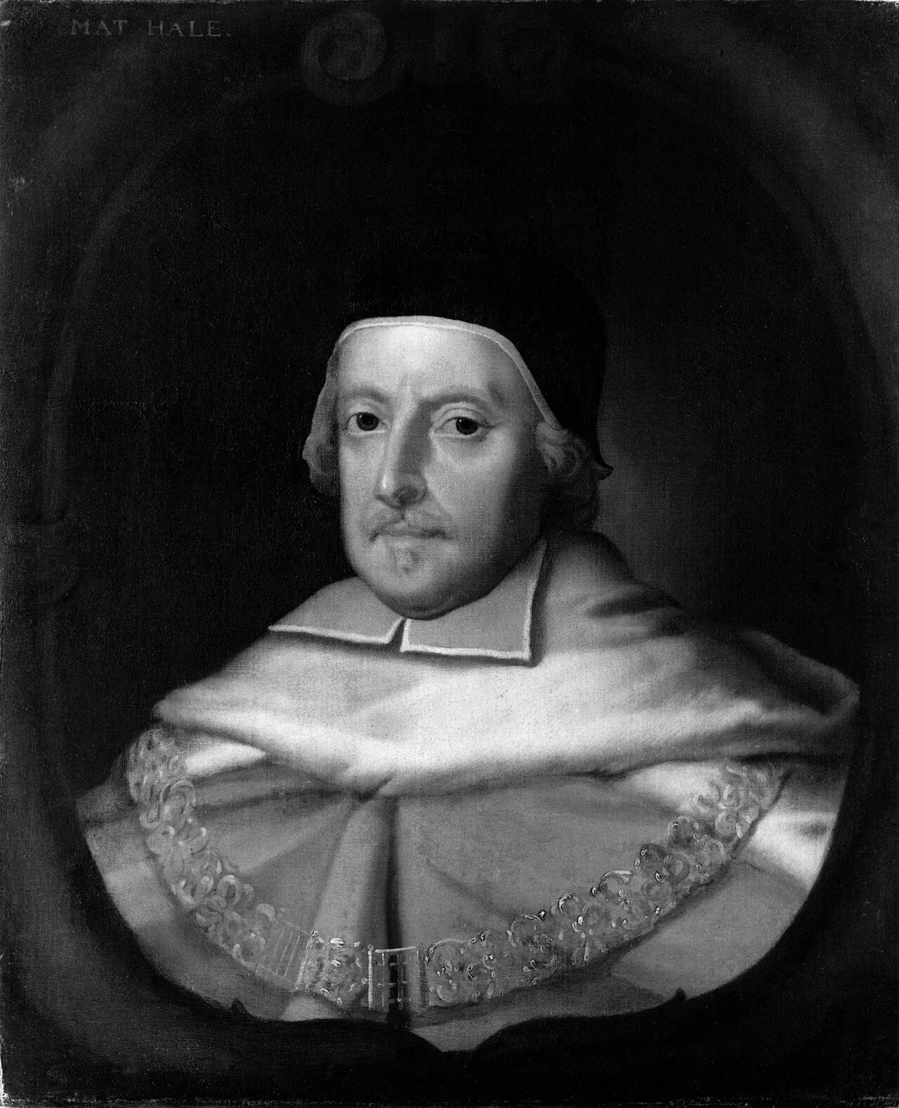 John Michael Wright, Sir Matthew Hale, c. 1670 · National Portrait Gallery, Londres · Domínio público (`File:Sir Matthew Hale by John Michael Wright.jpg`).