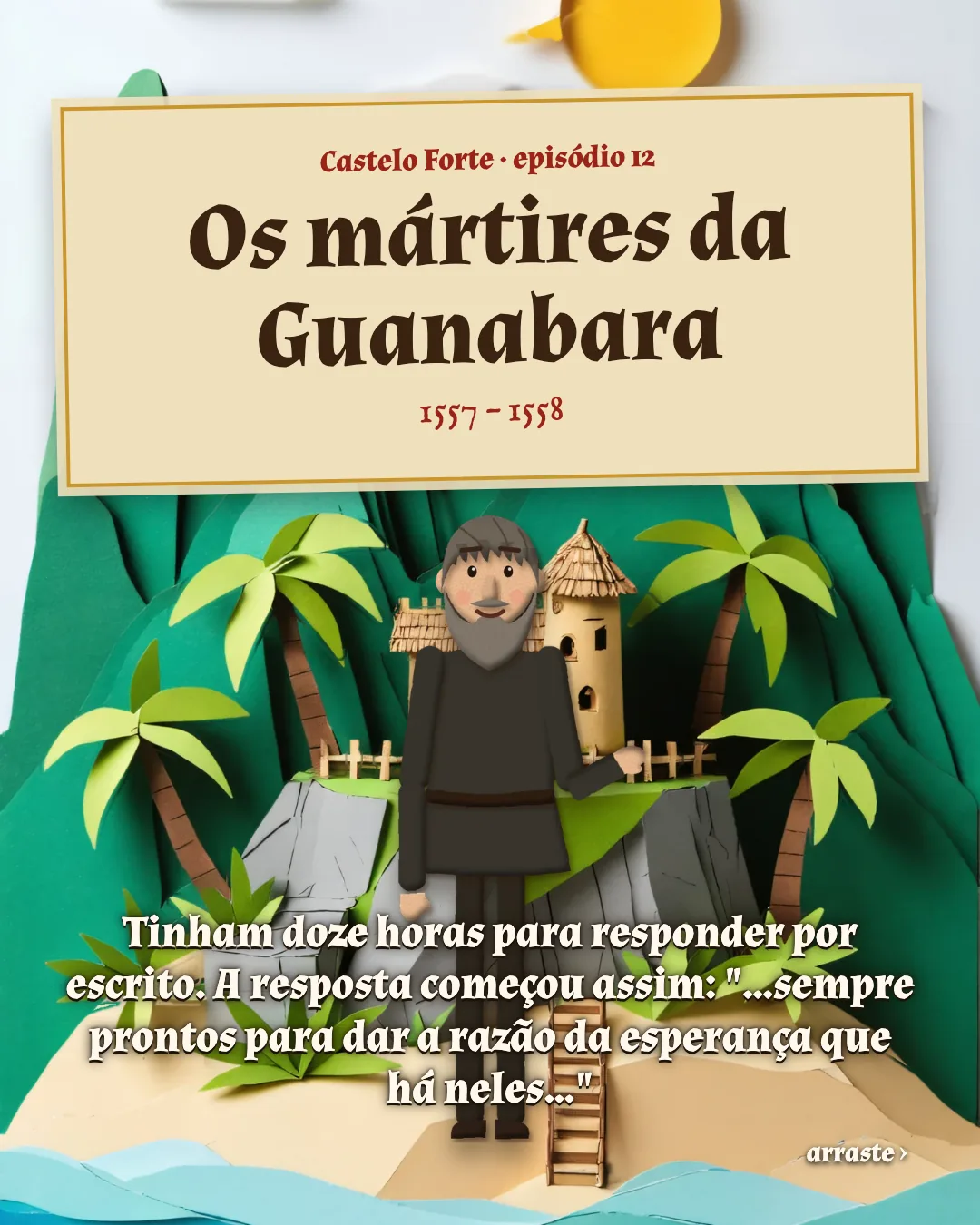 Cartão 1 do resumo de Os mártires da Guanabara