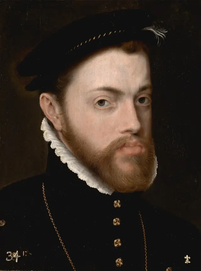 Antonis Mor, Filipe II, c. 1555–1558 · Museo del Prado · Domínio público.