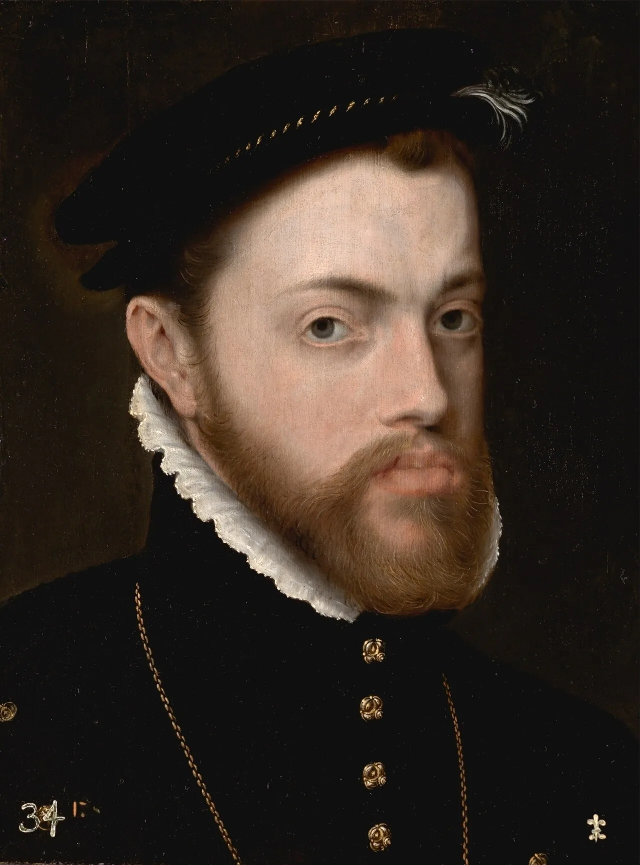 Antonis Mor, Filipe II, c. 1555–1558 · Museo del Prado · Domínio público.