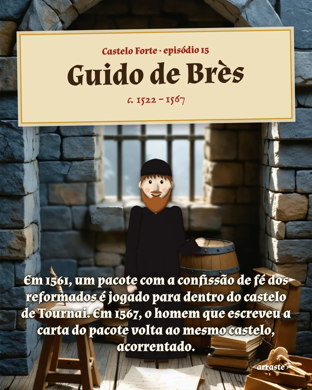 Cartão 1 do resumo de Guido de Brès
