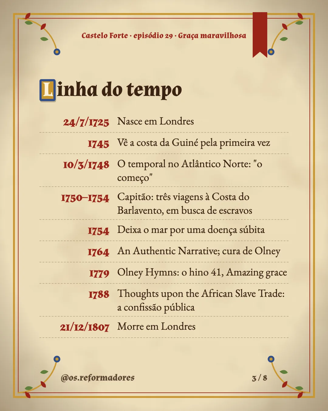 Cartão 3 do resumo de Graça maravilhosa