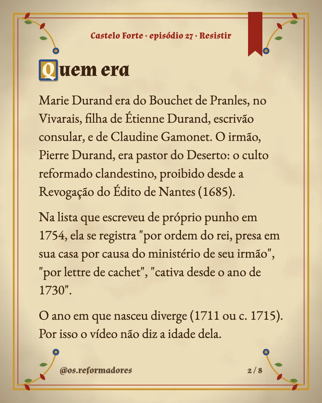 Cartão 2 do resumo de Resistir