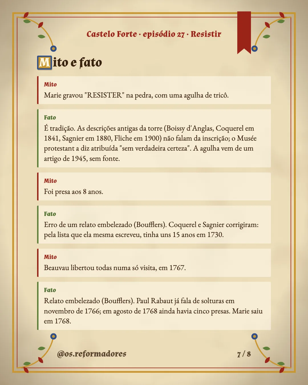 Cartão 7 do resumo de Resistir