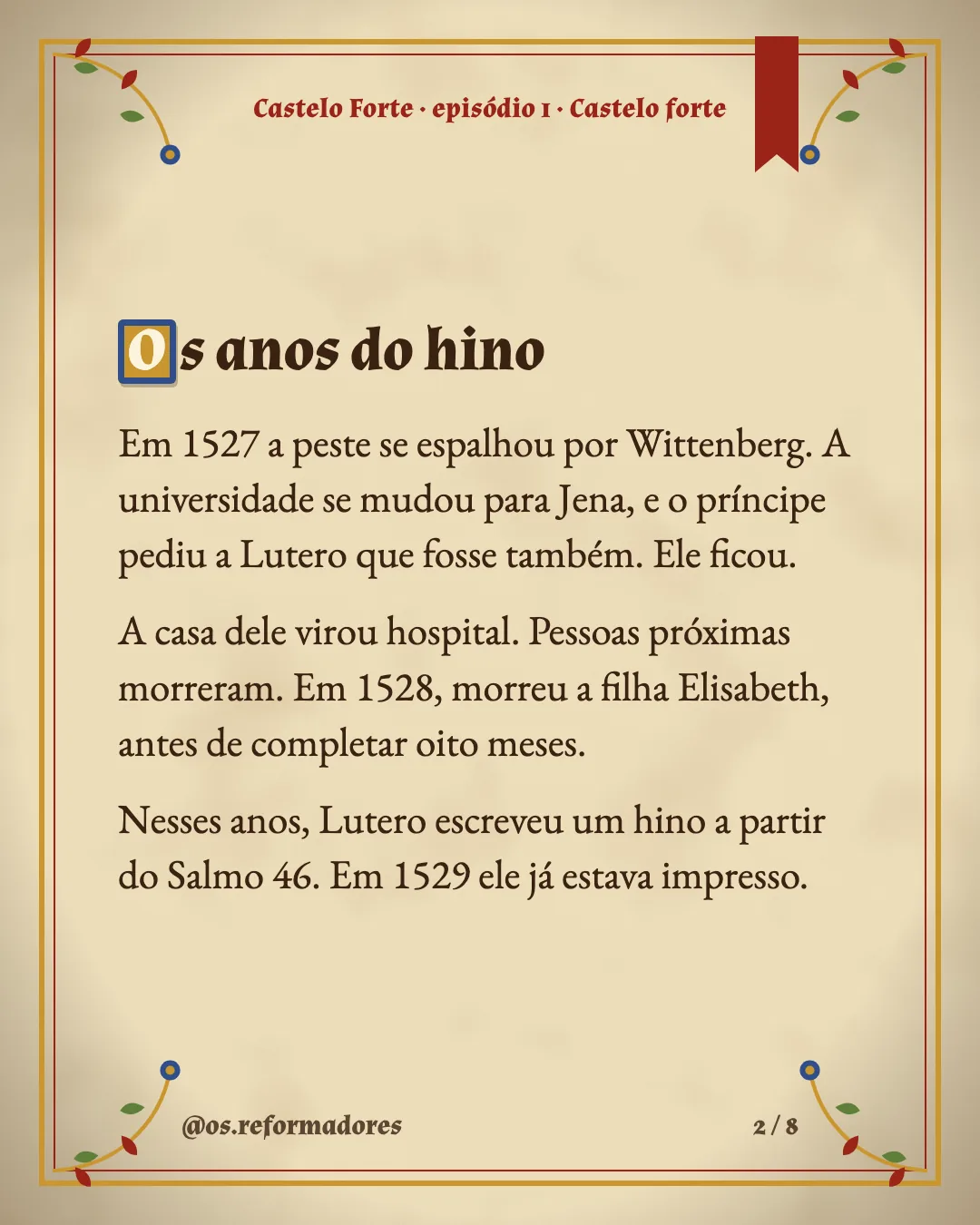 Cartão 2 do resumo de Martinho Lutero
