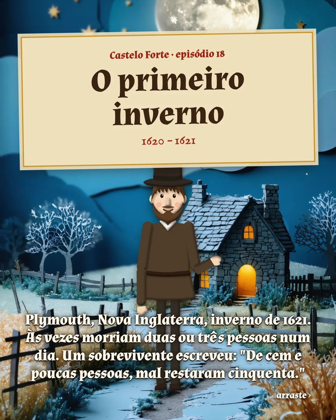 Cartão 1 do resumo de O primeiro inverno