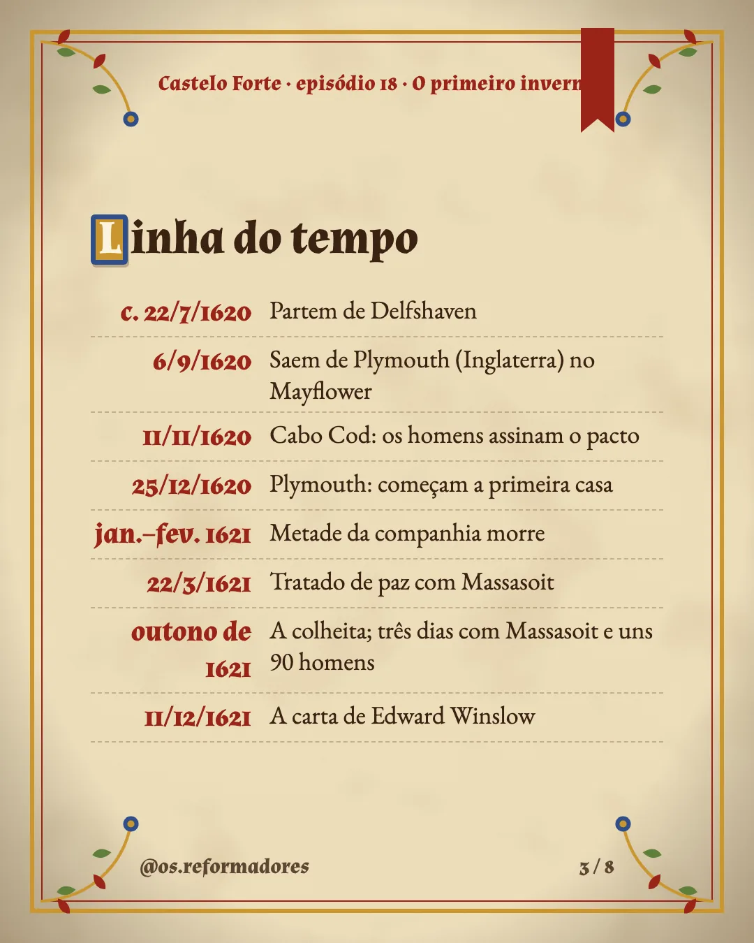 Cartão 3 do resumo de O primeiro inverno