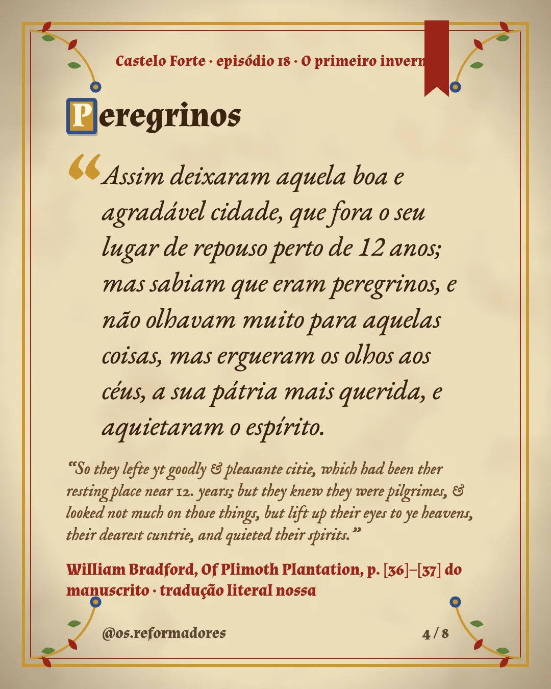 Cartão 4 do resumo de O primeiro inverno