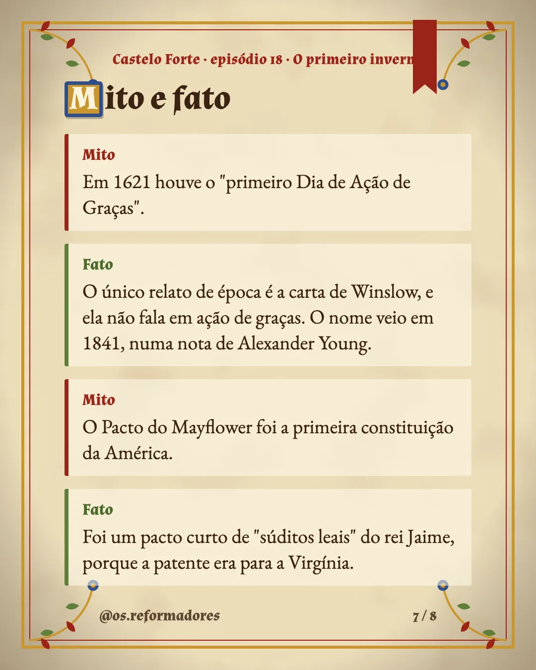 Cartão 7 do resumo de O primeiro inverno