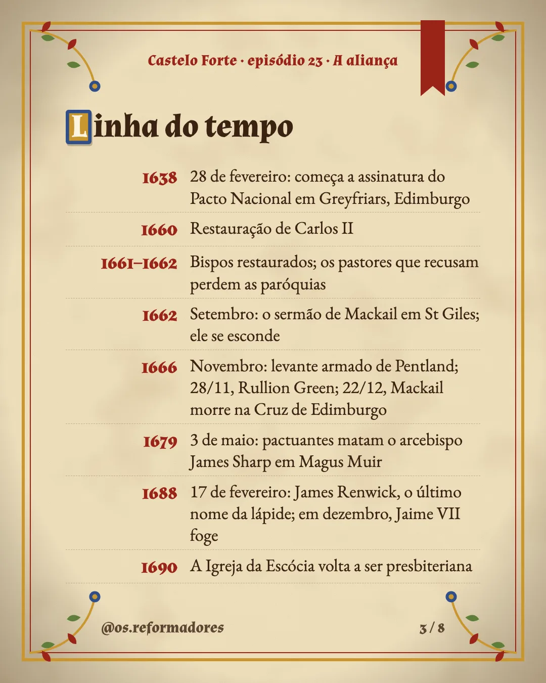 Cartão 3 do resumo de A aliança