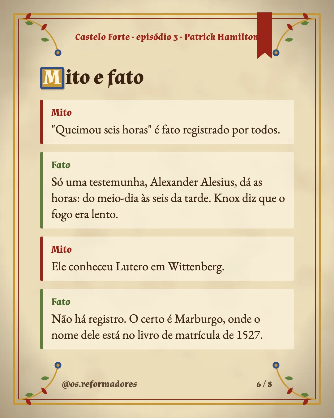Cartão 6 do resumo de Patrick Hamilton