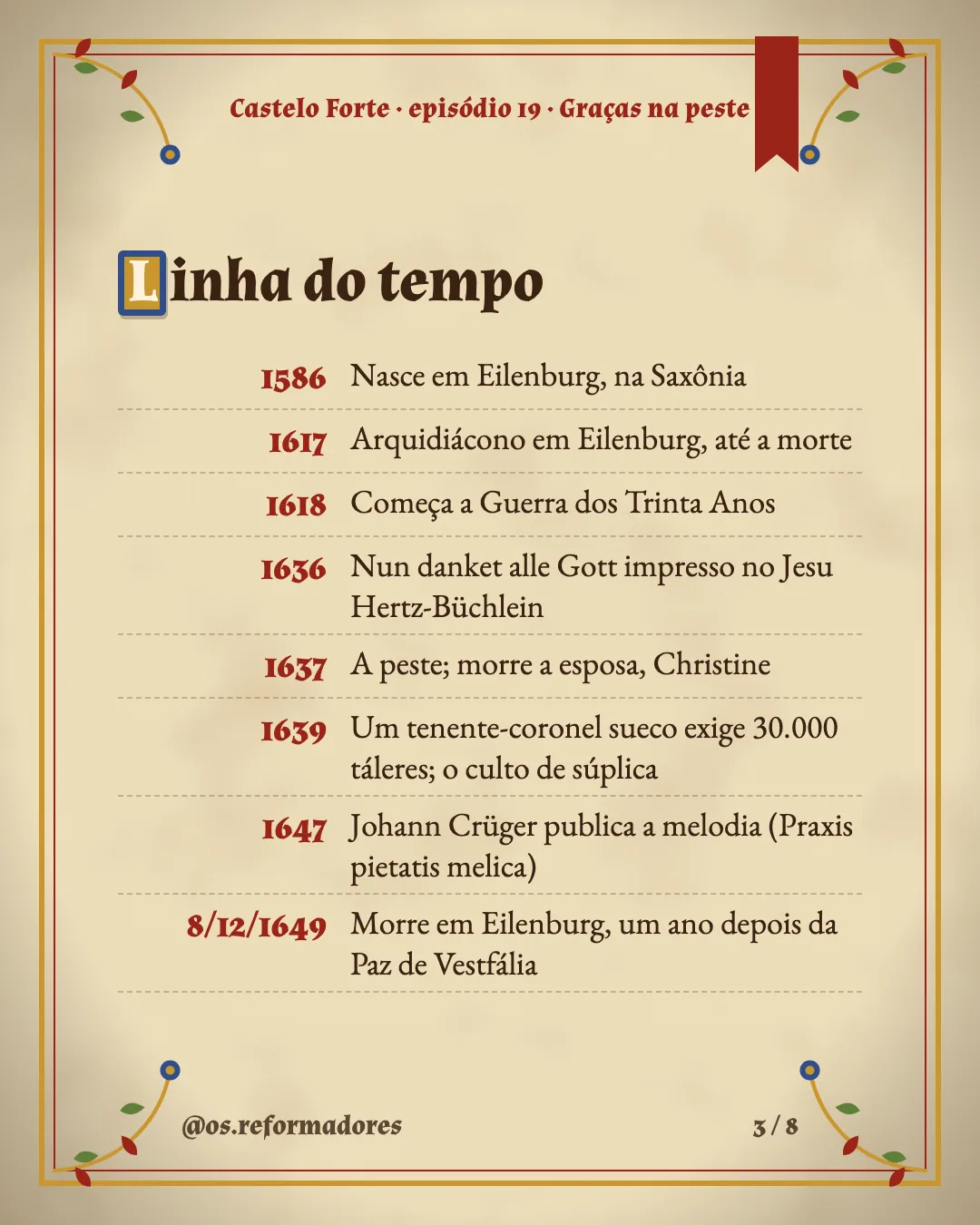 Cartão 3 do resumo de Graças na peste