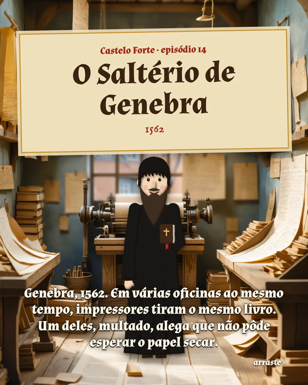 Cartão 1 do resumo de O Saltério de Genebra