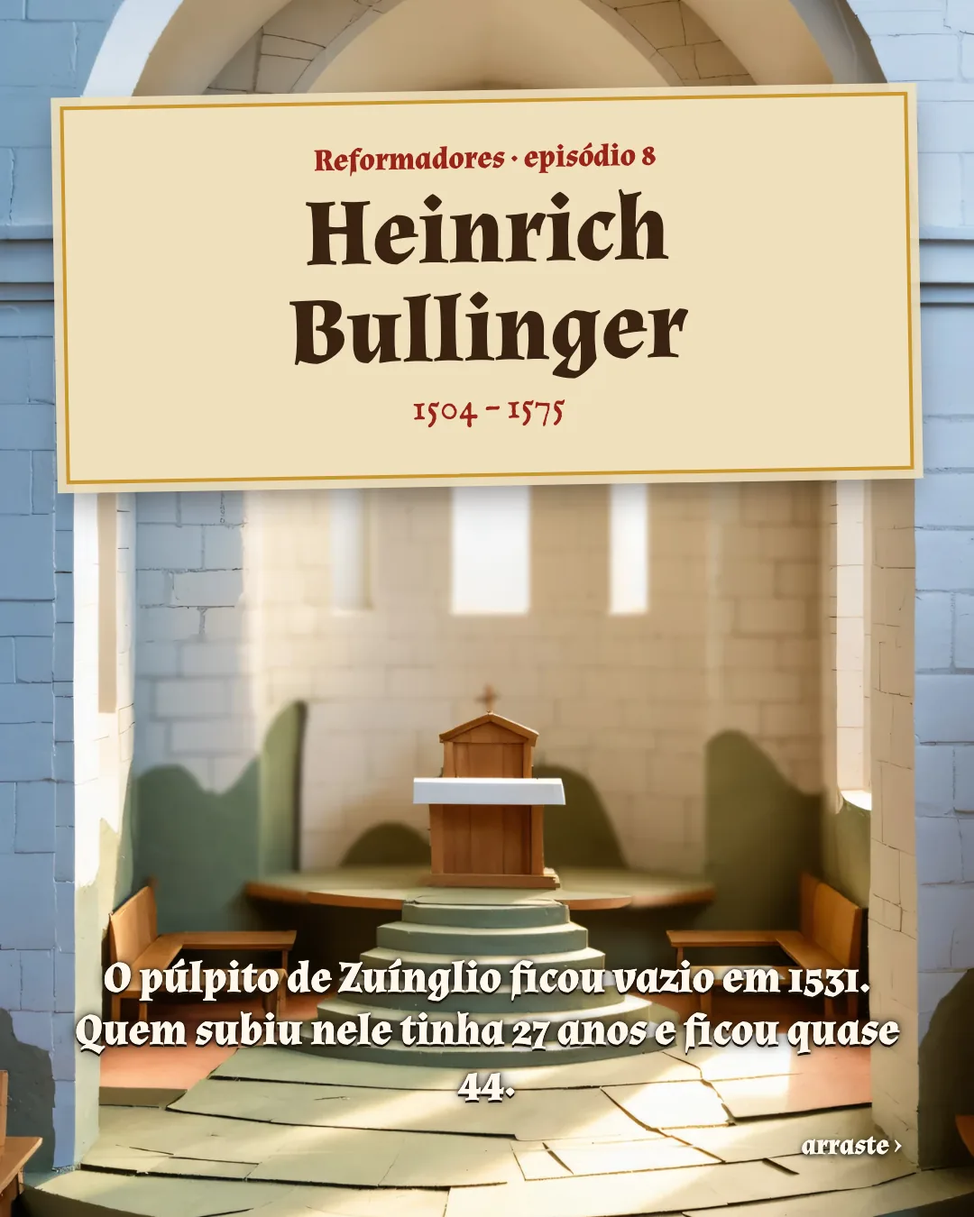 Cartão 1 do resumo de Heinrich Bullinger