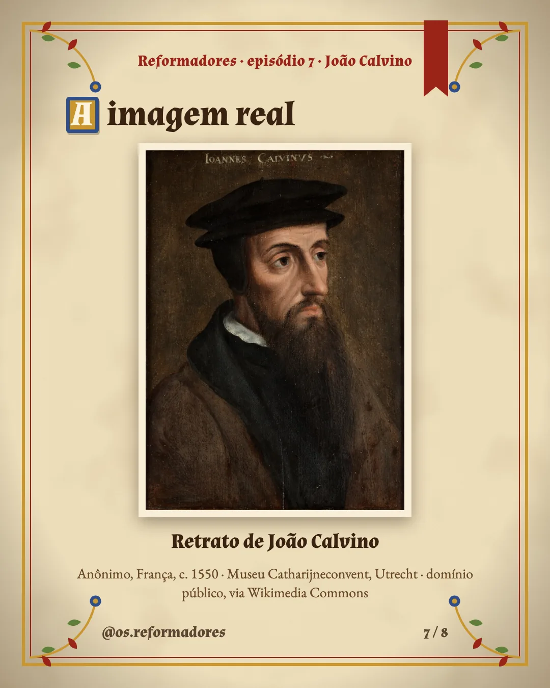 Cartão 7 do resumo de João Calvino