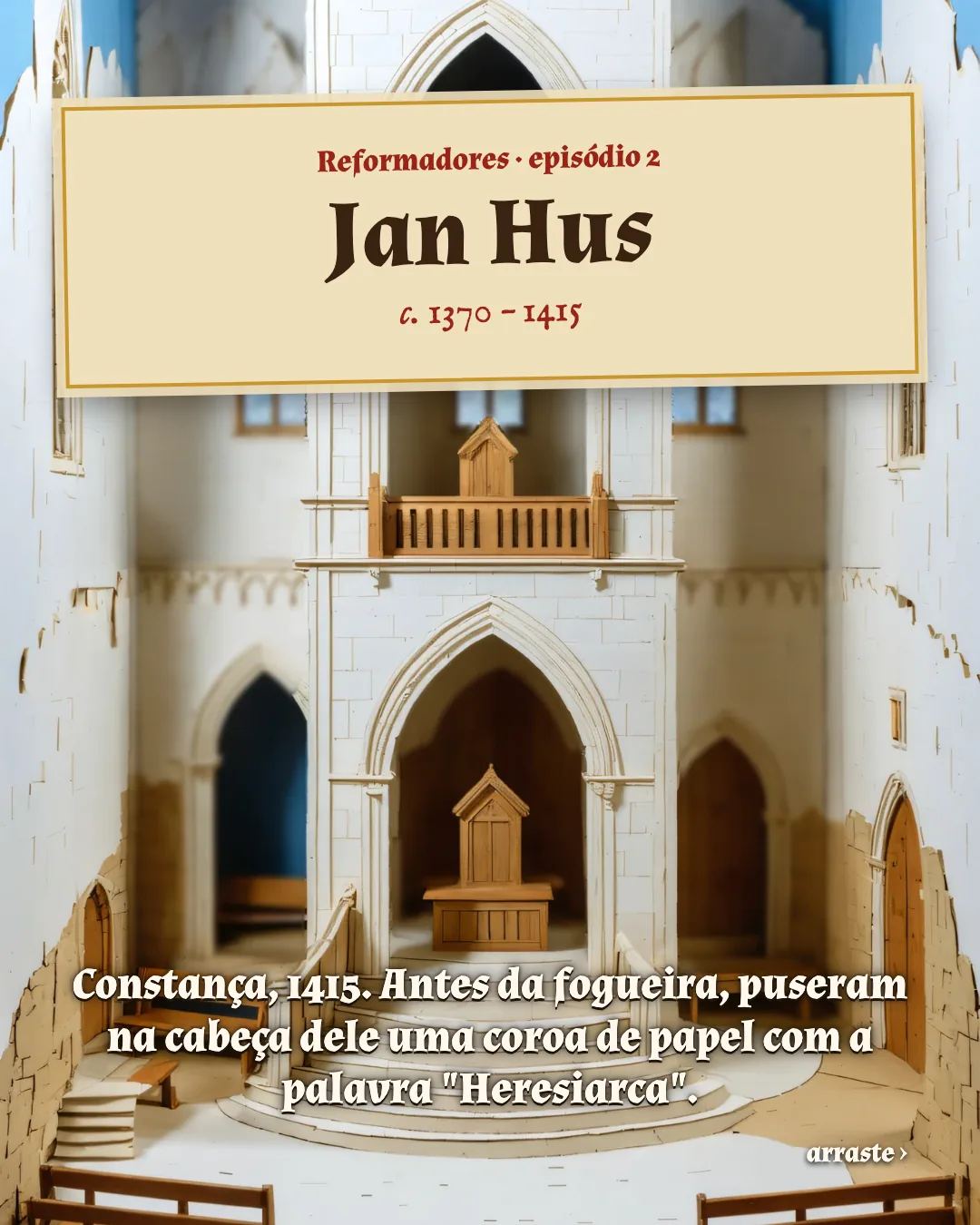 Cartão 1 do resumo de Jan Hus