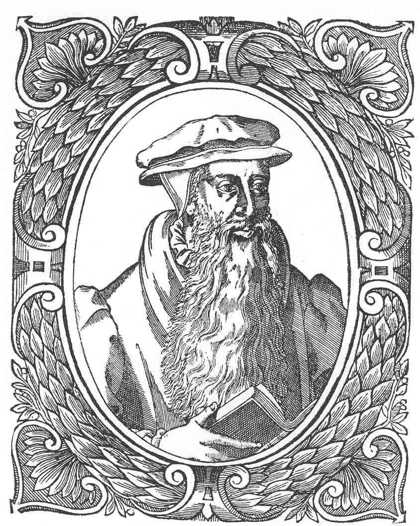 John Knox, xilogravura em Teodoro de Beza, Icones, Genebra, 1580. Domínio público.