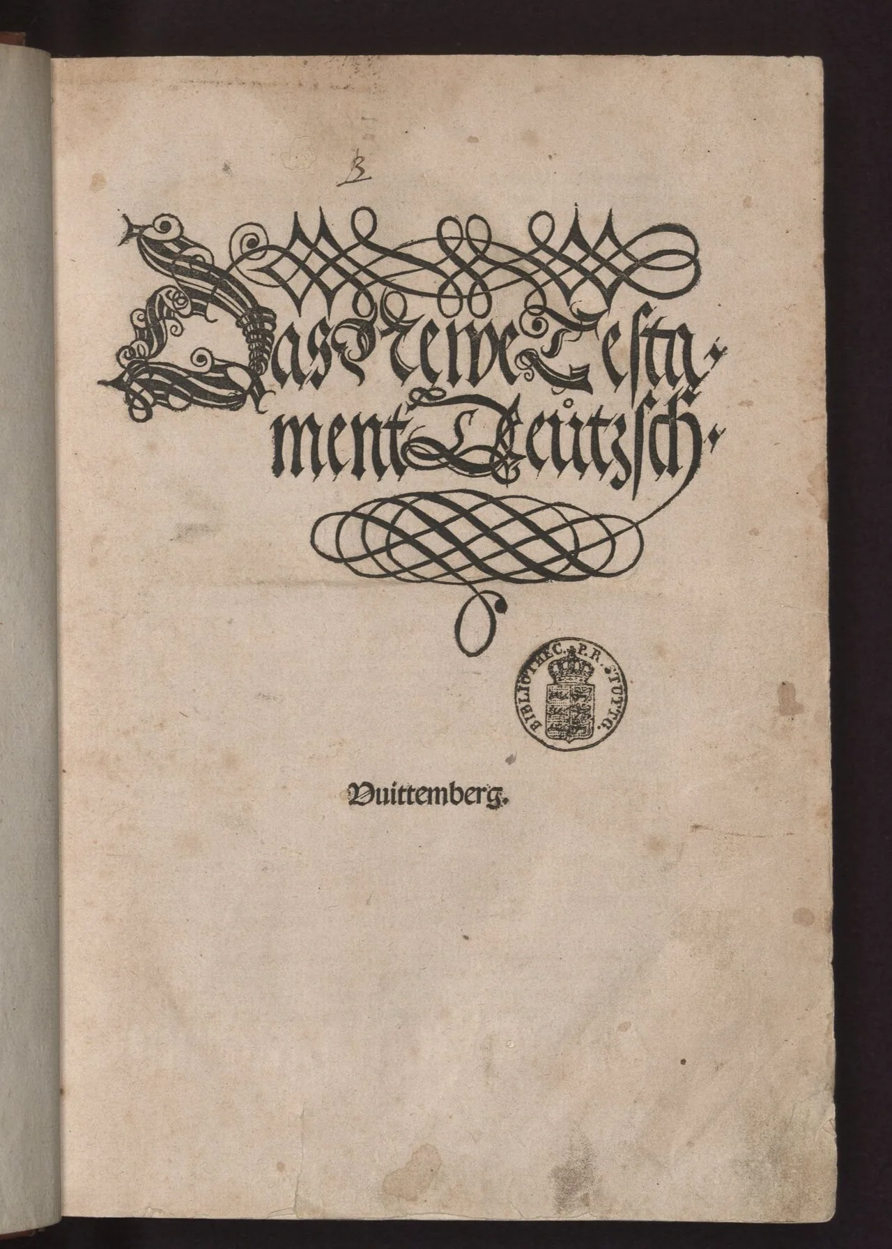 Das Newe Testament Deutzsch ("Bíblia de Setembro"), Wittenberg, 1522. Württembergische Landesbibliothek Stuttgart, via Wikimedia Commons, CC BY-SA 3.0.