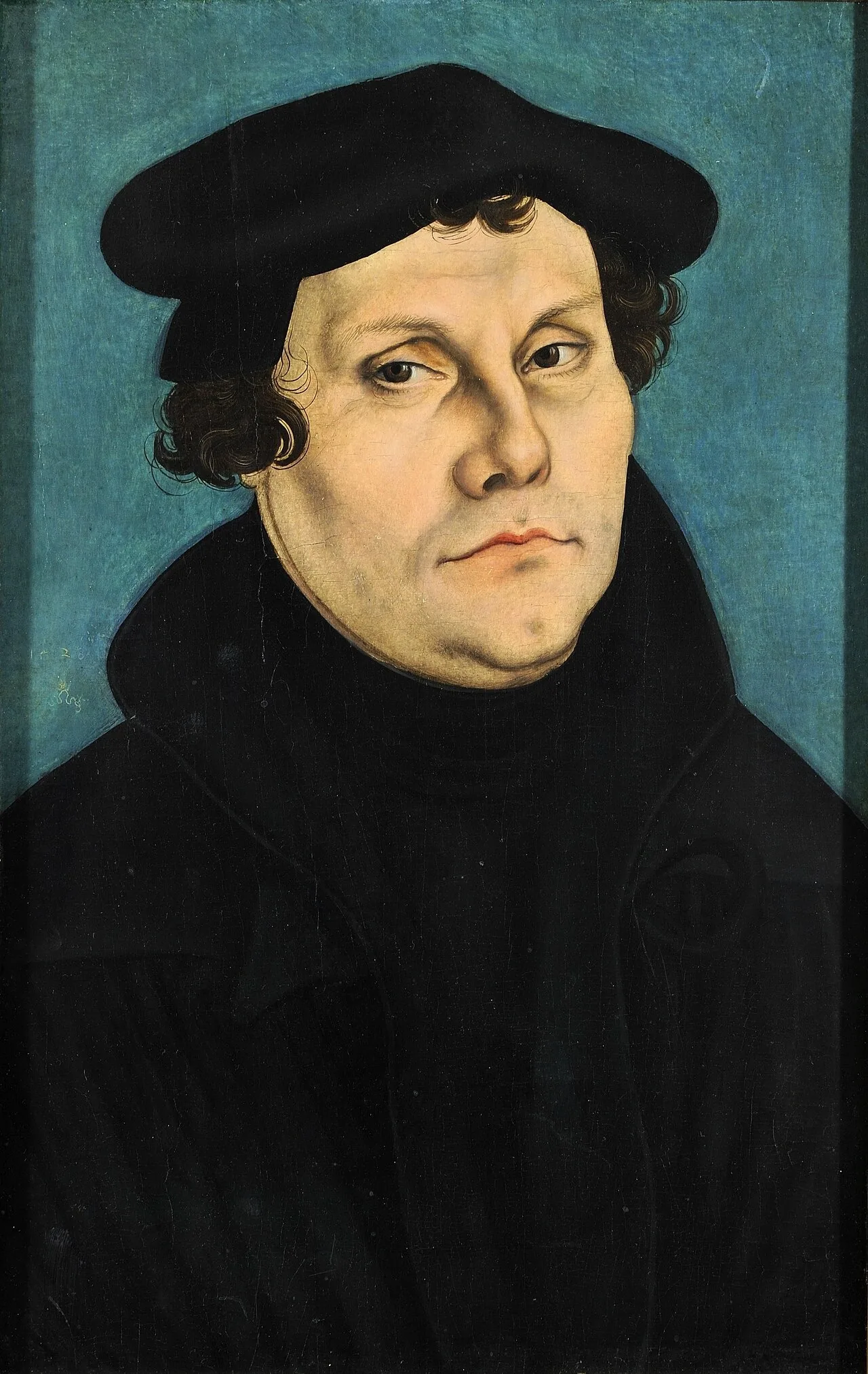 Lucas Cranach, o Velho, Martinho Lutero, 1528. Kunstsammlungen der Veste Coburg. Domínio público.