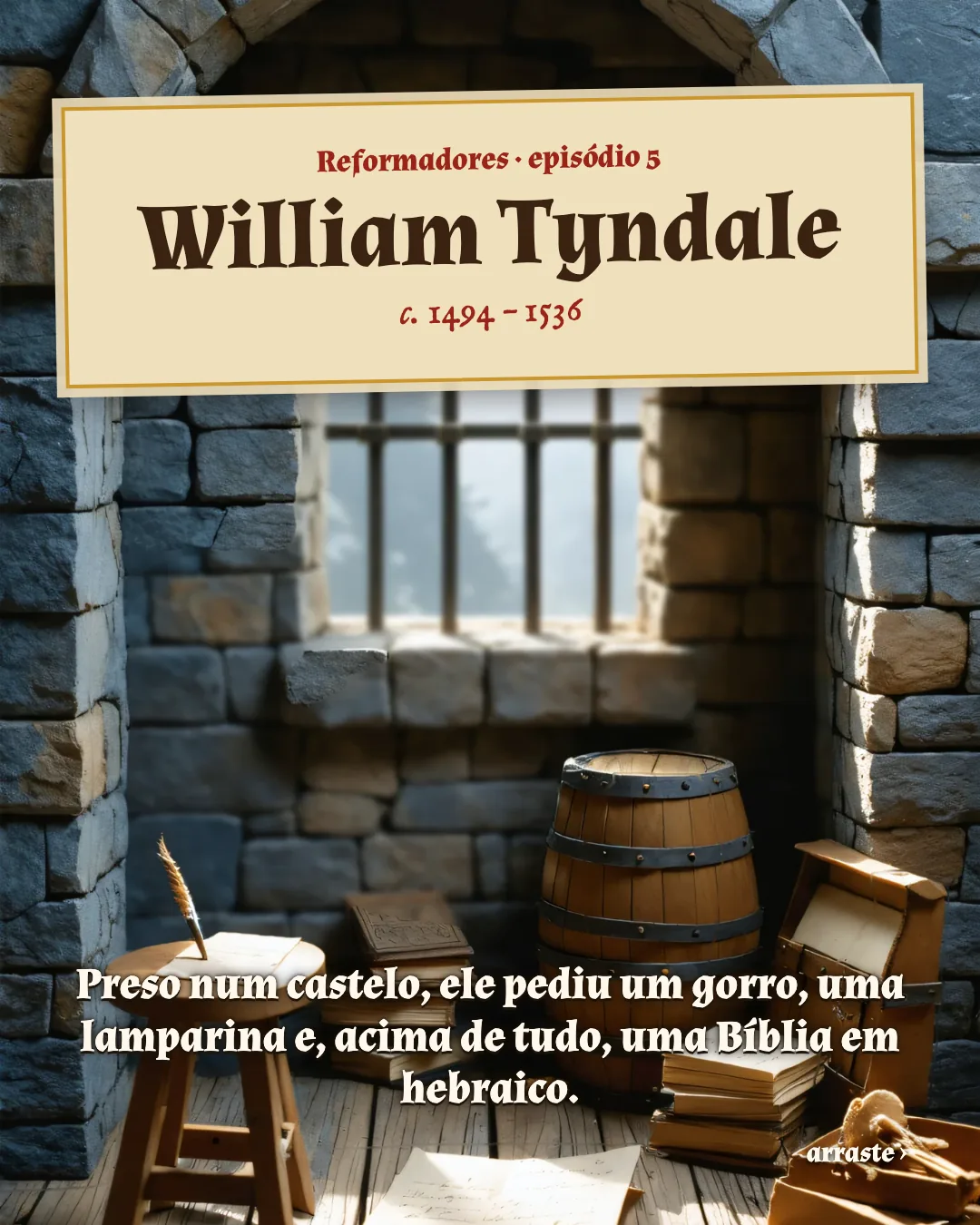 Cartão 1 do resumo de William Tyndale