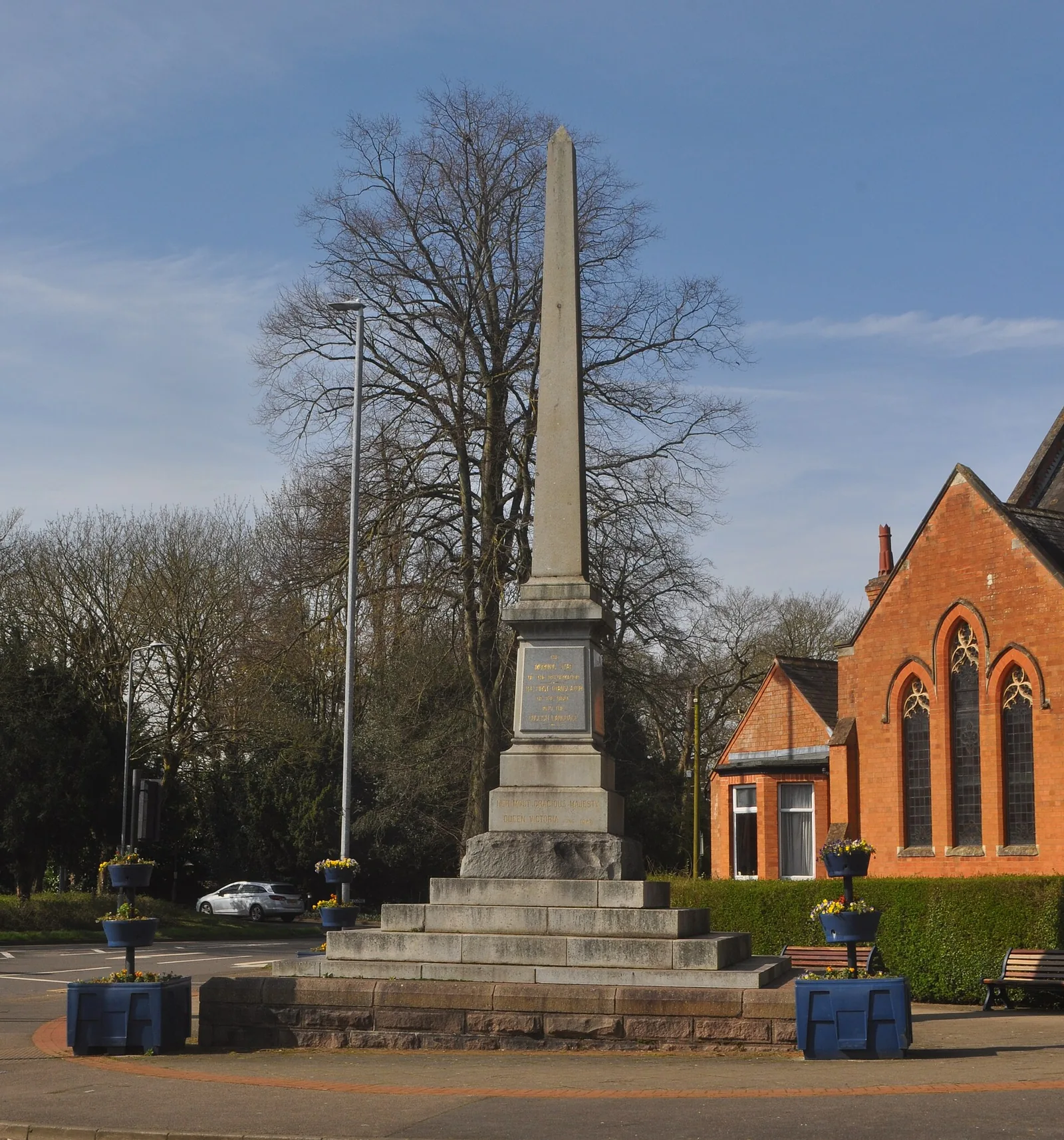 Memorial a Wycliffe, Lutterworth. Foto: Hassocks5489, CC0.